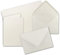 Faltkarten Set mit Brief-Umschlägen DIN A6 / C6 in Naturweiß - 100 Sets - 14,8 x 10,5 cm - Premium Qualität - Serie FarbenFroh