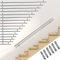 Melko Handlauf Geländer Edelstahl V2A Wandhandlauf 90cm Treppengeländer Treppen Stange inkl. Wandhalterung und Endkappen