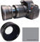 Ottica HD 58 mm 0.43 x Professional HD obiettivo grandangolare Canon EOS Rebel 77D T7I T6 T6s T6I T5i T5 T4i T3i T3 Sl1 1100D 700D 650D 600D 550D 1100D 1200D 1300D Sl2 XT, XTi, XS, XSi, Elan