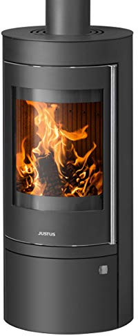 Justus 4815 50 Mino Top 2.0 Kaminofen Stahl Schwarz mit Gusstür/A+