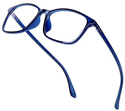 JoXiGo TR90 Blaulichtfilter Computerbrille Ohne Stärke Damen Herren - Brillenfassungen Ultraleicht(14g) - Brillenetuis - Schutzbrille für Handy PC TV