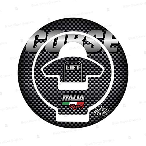 Protezione Adesivo Resinato Tappo Serbatoio a 5 fori Compatibile con MOTO DUCATI