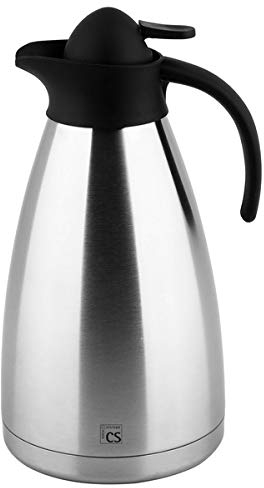 CARL SCHMIDT SOHN Schmidt Sohn CS Koch-Systeme Isolierkanne Cottbus, 2 l, Einhandbedienung, 075347 Silber