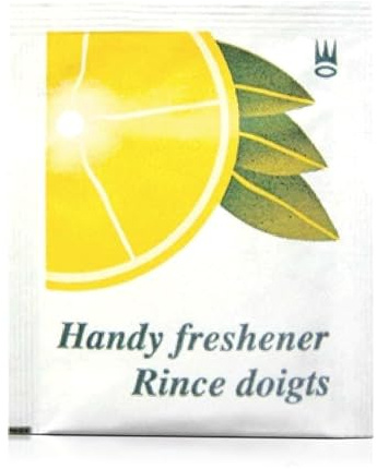 We Can Source It Ltd – Lemon Fresh Handy Wet Hand Wipes with Resealable Pack for Quick Cleaning – Travel, Takeaway, Parties, Camping, Outdoor Use – Convenient Disposable Wipes - Pack of 20
