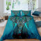 Loussiesd 3D Elefant Bunt Betten Set Grün Indisch Stil Bettwäsche Set Boho Weiche Microfaser Mandala Blumen Bohemian Bettbezug mit 1 Kissenbezug 2 teilig 135x200 cm + 80x80 cm, Mädchen Kinder