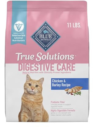 Blue Buffalo True Solutions Digestive Care Natural Dry Cat Food for Adult Cats, Chicken, 11-lb. Bag