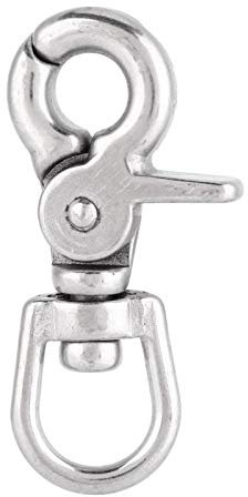 Gancho de gatillo a presión de Perno Ojal Giratorio de Metal Cierre de Langosta Broche de Gancho de presión Giratorio Accesorios para Casas flotantes Gancho(ZWS5013,3 * 11 * 65mm,Sell 1)