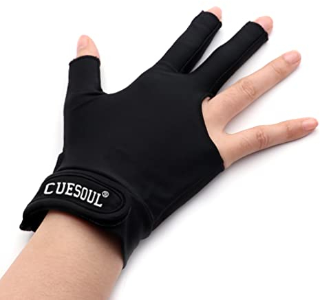 CUESOUL Billardhandschuhe Linke/Rechte Brückenhand - Geeignet für Pool-Spiele/Snooker/Carom-Spiele
