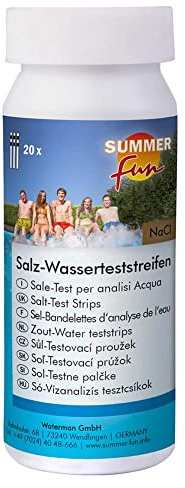Wasserteststreifen zur Messung von Salz (NaCL) im Blister Summer Fun