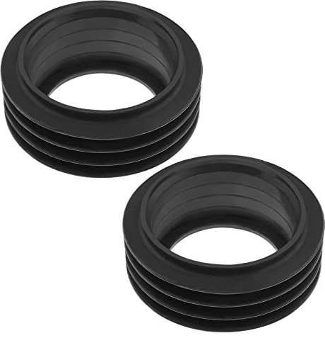 Be In Your Mind 2pcs Connecteur de Tuyau de Chasse Joint de Manchon en Caoutchouc pour Tuyau de Chasse 48-50mm 58-60mm Tuyau de Vidange Entrée de Toilette Soupape de Chasse Accessoire