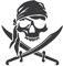 myrockshirt Jolly Roger Pirat Symbol 20 cm Totenkopf Aufkleber Sticker Autoaufkleber Tuning Freie Farbwahl