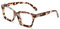 Hubeye Retro Lesebrille mit großem Rahmen für Damen und Herren, quadratisch, modisch, Oprah-Stil, blaues Licht, blockierend, Computerleser 1.00