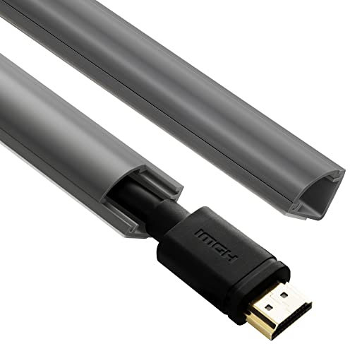 345.4 cm Eckkabel-Concealer, Eckkabel-Versteck für eine Kabel, Drahtabdeckungen für Kabel, lackierbare Eckschnurabdeckung, Bodenbasis, Decke – 20.3x43.2 cm
