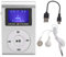 Mini Lecteur MP3, Lecteur de Musique de Sport à écran LCD Portable, Lecteur MP3 à Clip Arrière, Prise en de la Carte Mémoire avec écouteurs et Câble USB (Argent)