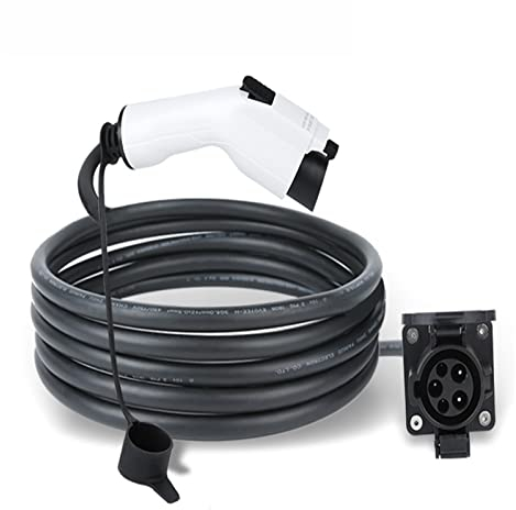 LXSWY elektroauto ladekabel 32 A SAE J1772 Ladeverlängerungskabel EV-Ladekabel Typ 1 Verlängerung for Elektrofahrzeuge 5 m Kabelstecker