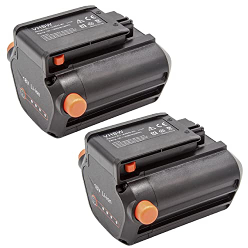 vhbw 2X Akku Ersatz für Gardena 9840-20, BLi-18, 9839-20 für Rasenmäher (2000mAh, 18V, Li-Ion)