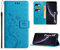 Anshow for iPhone XR Case Wallet with Wrist Strap, Flip Leather Case with Cards Holder Phone Case with Kickstand Cover for iPhone XR, Blue