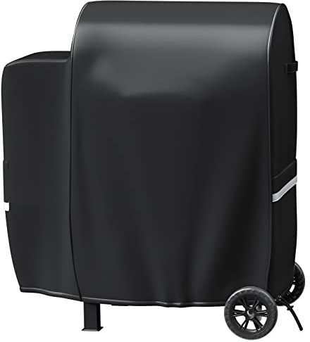 Grisun Grillabdeckung für Pit Boss Series II 600 Wood Pellet Grill Smoker – PB600PS1, 600D Heavy Duty Anti-Fade Wasserdichte Grillabdeckung mit tragbarem Griff und verstärktem Saum