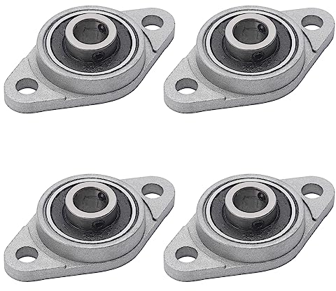 Stehlager Gehäuselager 4 Stück Flanschlager Rhombische Flanschlager Selbstausrichtend Stehlager Kugellager Lagerblock Flanschlager Kugellager Lagerblock (8mm Innendurchmesser)