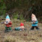 JYHCD Nain De Jardin 3 Pièces Nain De Jardin Exterieur Militaire avec Armes Statues De Soldat en Résine Gnomes De Jardin Miniatures Ornements De Pelouse Art Déco,Décoration De Jardin Amusante