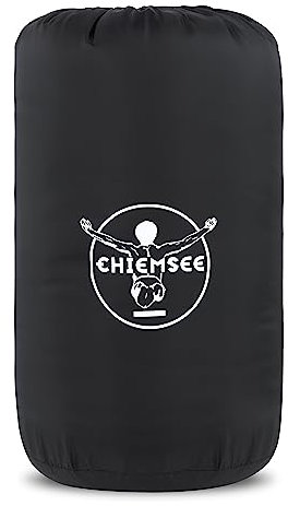 Chiemsee Jumper Skyview Mumienschlafsack für Camping & Zelten aus recyceltem PET, schwarz