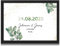 MilaBoo® personalisiertes Geldgeschenk Hochzeit - Datum Geldgeschenk mit ausgestanztem & zum Geldverschenken mit Rahmen auf Hahnemühlen Papier Made in Germany A3 A4 A5 Poster im braunen Umschlag