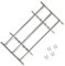 Homgoday Fenstergitter Verstellbar Fenstergitter Sicherheitsschrauben Ausziehbar Gitter zur Einbruchsicherung Einbruchschutz Gitter mit 3 Querstäben 1000-1500 mm