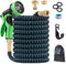 SONGYUKA Garden Water Hose 3/4 Expandable Magic Flexible Garden Hoses High Pressure Washing Hose Pipe Plastic for Watering Lawn (Black&Blue 25FT)