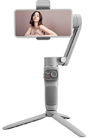 HUIOP Smooth-Q3 Estabilizador Cardán Smartphone 3 Teléfono Móvil Portátil Vlog Gimbal Max. Batería incorporada de 280 g de útil La luz de relleno LED lleva