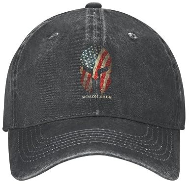 VIDOJI Unisex-Baseballkappe Personalisierte Baumwolle American Spartan Molon Labe Sparta Baseballkappe Männer Frauen Verstellbarer Dad-Hut Streetwear