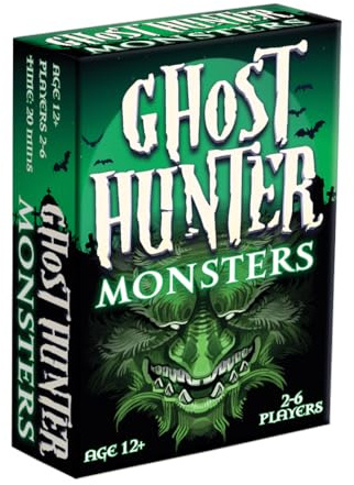 Cheatwell Games Ghost Hunter Monsters Kartenspiel – Ghost Hunter Erweiterbares Kartenspiel Monster, entworfen für 2–6 Spieler, ab 12 Jahren