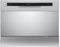 homeX Tischgeschirrspüler | Mini Geschirrspüler mit 6 Programmen | Spülmaschine klein für 6 Maßgedecke | Ideal für kleine Wohnungen | Aquastop | Startvorwahl | Tischspülmaschine GST6AE-S silber