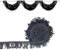 OHYER 3 Yards lang (x 5cm Durchmesser) Fransenbordüre fransen zum nähen teppichfransen Fransenborte Kleidung Dessous Kostüme Vorhänge Dekoration schwarze fransenborte Band für DIY Accessoires