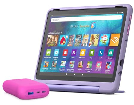 Amazon Fire HD 10 Kids Pro-Tablet + tragbares Ladegerät für Kinder, „Made for Amazon“