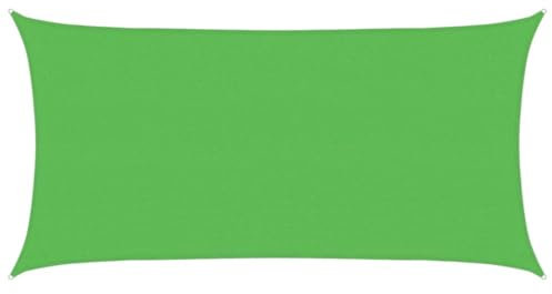 vidaXL Sonnensegel, UV Schutz Sonnenschutz für Terrasse Balkon Garten, Windschutz Wetterschutz Rechteckig, Sonnendach, 160g/m² Hellgrün 2,5x5m HDPE