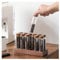 Primst Single Dose Coffee Bean Storage Tubes, 12 Tubes Coffee Bean Cellars Coffee Storage Containers Sealed Dosing Glass Vials for Tea, Coffee, Spices (Long)