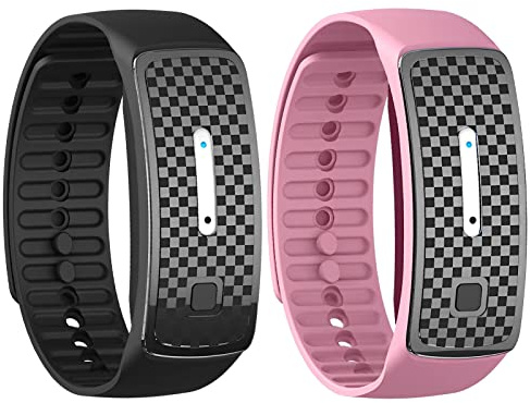 Ultraschall Armband Zum Abnehmen Damen,Ultraschall Armband Gewichtsverlust Damen (Black+Pink)