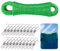 Wäscheleine, 30m Wäscheleinen, 3mm Wäscheseil mit Stahlkern mit 20 Clips für Draußen Garden Camping(Grün)