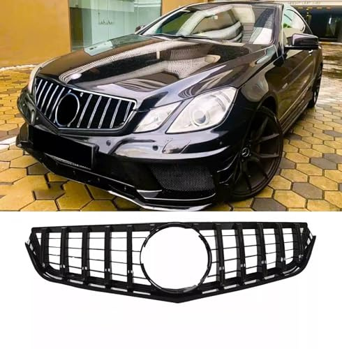 For Auto Perfectionists UK Front Panamericana GT Grill Compatible With Mercedes E Class Coupe W207 Grill 2009-2013 ABS Gloss Black