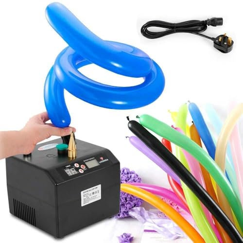 Portable Balloon Pump Inflator with Timer, Electric Balloon Pump for Party, Event Decoration