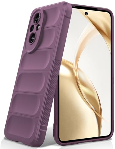 BonYonka Cover in Silicone per Honor 200, Viola | Design Ondulato Antiurto, Fodera in Microfibra Antigraffio, Touch Morbido Setoso, Protezione Anticaduta di Grado Militare