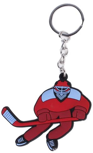 LfrXtra Eishockey Sportanhänger Keyring Cartoon Winter Sport Charme Schlüsselbund Autoschlüsselhaltertasche Anhänger Handtasche Accessoires