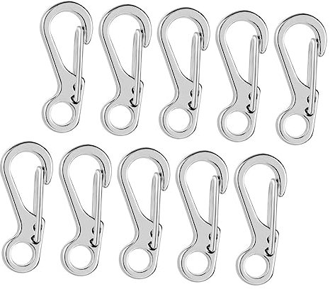 TOYANDONA 10stücke Elastische Schlüsselringe Aus Zinklegierung Robust Und Langlebig Für Rucksäcke Schlüssel Und DIY-zubehör Verarbeitung Mit Feinen Details