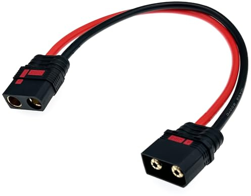 QS8-S Anti-Spark-Buchse auf QS8-S Stecker Verlängerungskabel Silikon 10AWG 30cm für RC Drohne Lipo Batterie Elektro Motorrad E-Bike Ausgangskabel