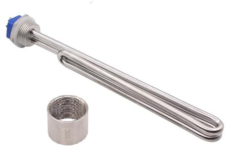 1 stück Brauheizelement Klappbarer Immersionswarmwasserbereiter Edelstahl 240 v/208 v 3500 watt Elektrische Heizung mit 1 NPT-Gewinde(With accessory)