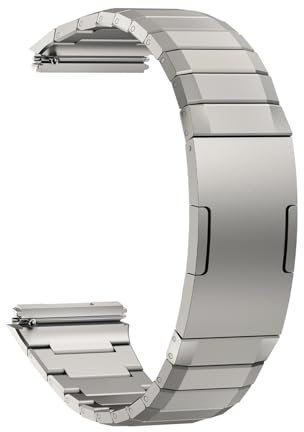 Cinturini in titanio compatibili con Huawei Watch GT 5 Pro 46 mm, cinturino in acciaio inossidabile da 22 mm Cinturino di ricambio Titan Business Band per Huawei Watch GT 5 Pro 46 mm, Misura unica
