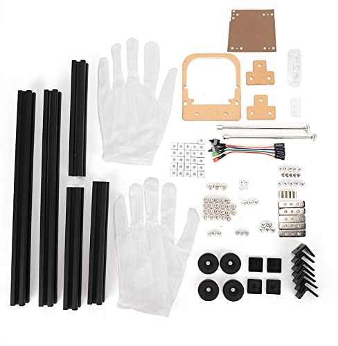 DIY-Open-Frame-Aluminiumlegierungs-PC-Gehäuse für ITX-Motherboard, Barebones-Gehäuse mit hervorragender Wärmeableitung, unterstützt ATX-Netzteil und 3,5-Zoll-HDD, schwarz S