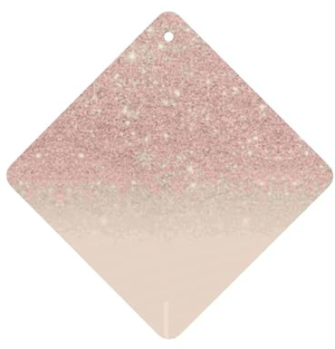 Phayah Oro Rosa Carta Da Parati Modello Lavanda Profumo Deodorante Auto Carta Quadrata Appeso Appeso Carta Profumata 6 Pz Per Auto Armadio Cassetto Eliminare