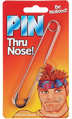 Fake Piercing (Nase) Riesen-Sicherheitsnadel