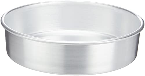 Pentole Agnelli Linea Pasticceria e Pizza Tortiera Conica in Alluminio con Orlo (H 8 Cm), Argento, 32 cm